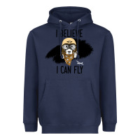 Navy I Beleive I Can Fly, Dog, Heavyweight Hoodie - Bettercallsaul