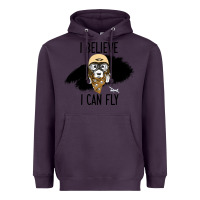 Plum I Beleive I Can Fly, Dog, Heavyweight Hoodie - Bettercallsaul