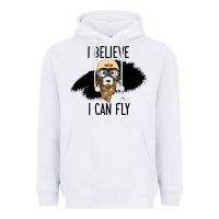 White I Beleive I Can Fly, Dog, Heavyweight Hoodie - Bettercallsaul