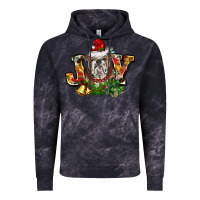 Cloud Black Christmas joy english bulldog Vintage Hoodie - BarkalooDesign