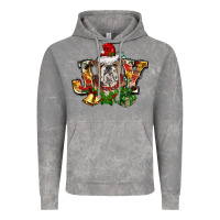 Cloud Rock Christmas joy english bulldog Vintage Hoodie - BarkalooDesign
