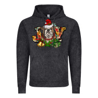 Vintage Black Christmas joy english bulldog Vintage Hoodie - BarkalooDesign