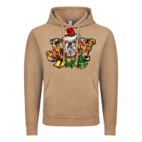 Vintage Coffee Christmas joy english bulldog Vintage Hoodie - BarkalooDesign