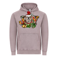 Vintage Zinc Christmas joy english bulldog Vintage Hoodie - BarkalooDesign
