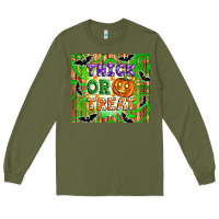 Army Green Thick or treat tumbler Long Sleeve Tee - Artiststas