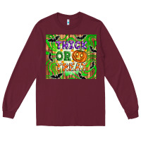 Burgundy Thick or treat tumbler Long Sleeve Tee - Artiststas