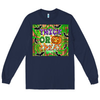 Navy Thick or treat tumbler Long Sleeve Tee - Artiststas