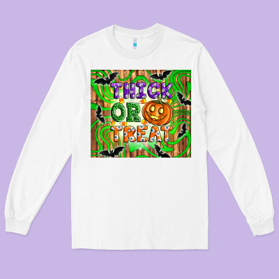 Thick Or Treat Tumbler Long Sleeve Tee Designed By Artiststas
