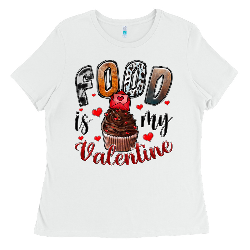 Food İs My Valentine Ladies Tee by SublimationCraftShop | Teevron