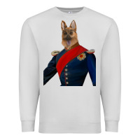 Dove Grey Pet Portraits, Custom Pet Portraits, Renaissance Pet Portraits, Custom Premium Sweatshirt - RanaPortraitStore
