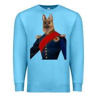 Ocean Blue Pet Portraits, Custom Pet Portraits, Renaissance Pet Portraits, Custom Premium Sweatshirt - RanaPortraitStore