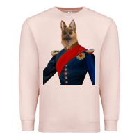 Pale Pink Pet Portraits, Custom Pet Portraits, Renaissance Pet Portraits, Custom Premium Sweatshirt - RanaPortraitStore