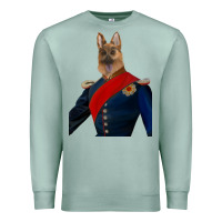 Seafoam Pet Portraits, Custom Pet Portraits, Renaissance Pet Portraits, Custom Premium Sweatshirt - RanaPortraitStore