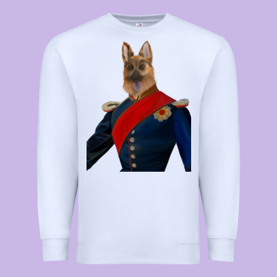 Pet Portraits, Custom Pet Portraits, Renaissance Pet Portraits, Custom Premium Sweatshirt Designed By Ranaportraitstore