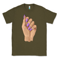 Army Green nail Classic Tee - BarkalooDesign