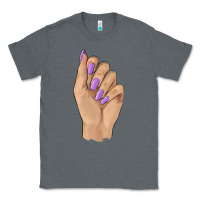 Charcoal Heather nail Classic Tee - BarkalooDesign