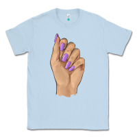 Dusty Blue nail Classic Tee - BarkalooDesign