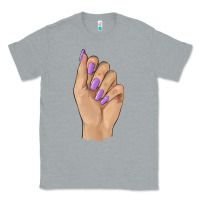 Heather Grey nail Classic Tee - BarkalooDesign