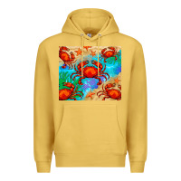 Antique Gold crab Premium Hoodie - BarkalooDesign