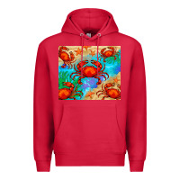Cardinal crab Premium Hoodie - BarkalooDesign