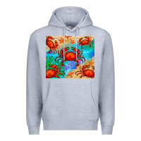 Heather Grey crab Premium Hoodie - BarkalooDesign