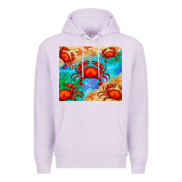 Lilac crab Premium Hoodie - BarkalooDesign