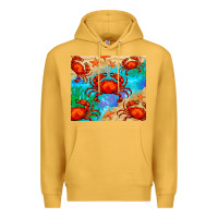 Mustard crab Premium Hoodie - BarkalooDesign