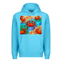 Ocean Blue crab Premium Hoodie - BarkalooDesign