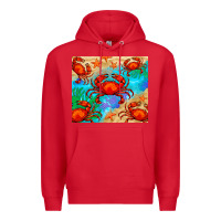 Red crab Premium Hoodie - BarkalooDesign
