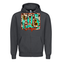Smoke Scorpio turquoise cowhide Zipper Hoodie - RanaPortraitStore
