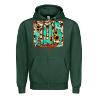 Sports Green Scorpio turquoise cowhide Zipper Hoodie - RanaPortraitStore