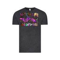 Vintage Black witches be trippin Vintage Tee - CowhideDigitalArt