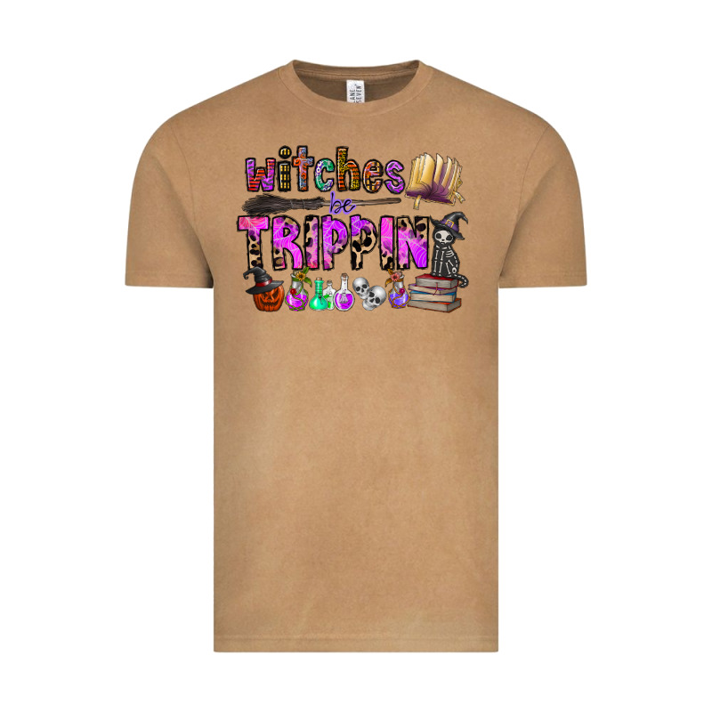 Witches Be Trippin Vintage Tee by CowhideDigitalArt | Teevron