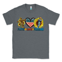 Charcoal Heather Fatih love freedom Classic Tee - FaDigitalArtStudio