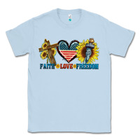 Dusty Blue Fatih love freedom Classic Tee - FaDigitalArtStudio