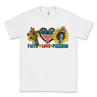 White Fatih love freedom Classic Tee - FaDigitalArtStudio