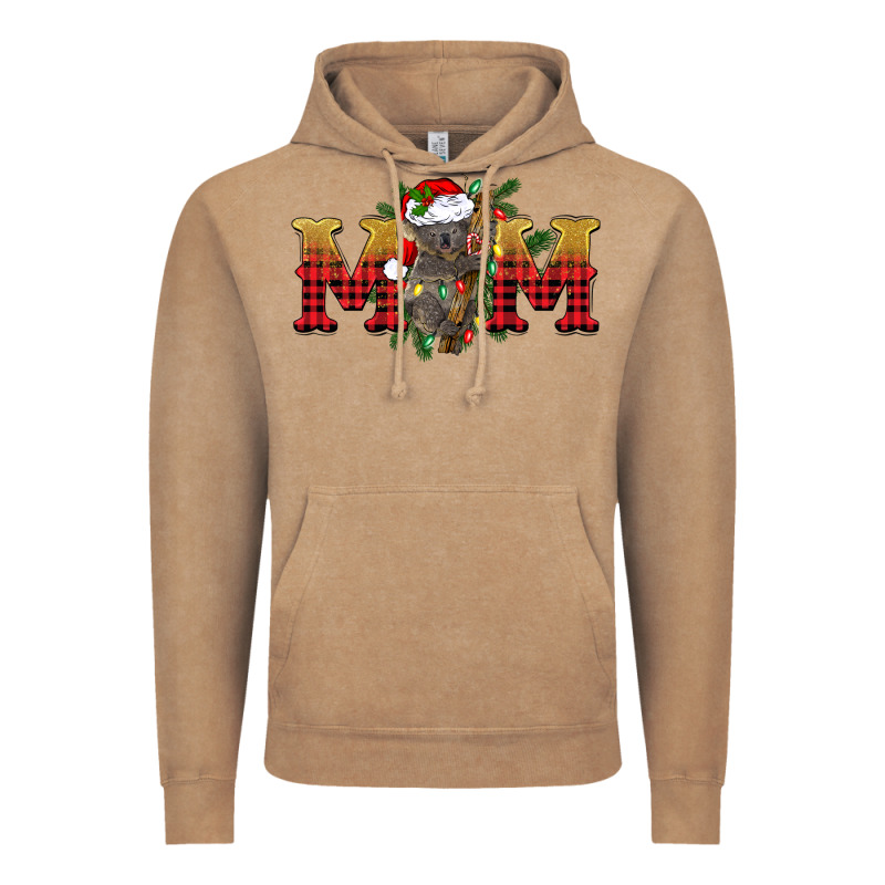 Christmas Koala Mom Vintage Hoodie by BarkalooDesign | Teevron