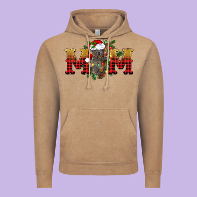 Christmas Koala Mom Vintage Hoodie Designed By Barkaloodesign