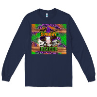 Navy Spooky Heifer Long Sleeve Tee - Artiststas