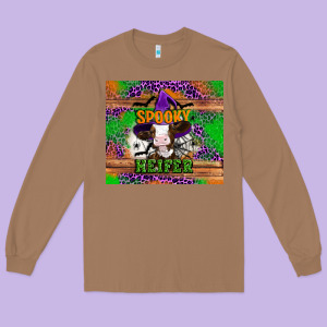 Spooky Heifer Long Sleeve Tee Designed By Artiststas