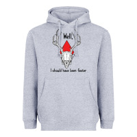 Heather Grey I should have been faster Heavyweight Hoodie - Bettercallsaul