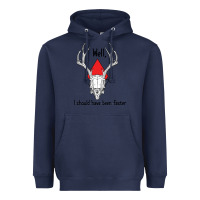 Navy I should have been faster Heavyweight Hoodie - Bettercallsaul