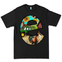 Black farm life alphabet lowercase letters e Premium Tee - BundleAndBundleShop