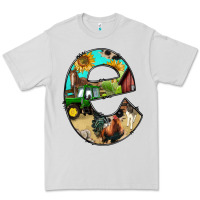 Dove Grey farm life alphabet lowercase letters e Premium Tee - BundleAndBundleShop