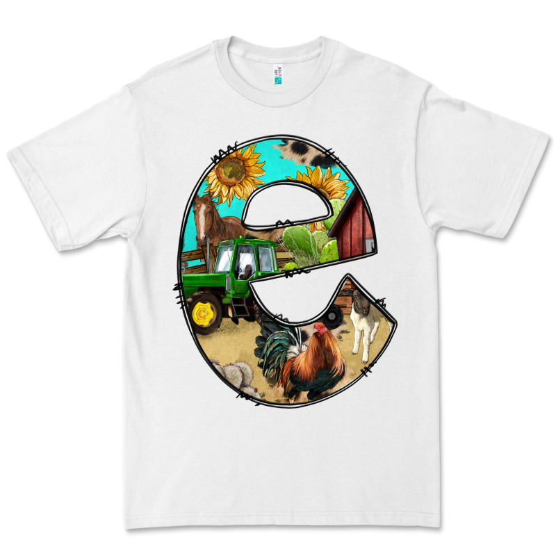 Farm Life Alphabet Lowercase Letters E Premium Tee by BundleAndBundleShop | Teevron
