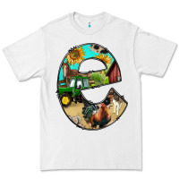 White farm life alphabet lowercase letters e Premium Tee - BundleAndBundleShop