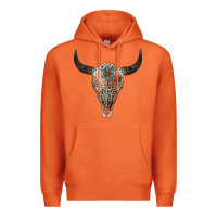 Carrot Leopard Bull Skull Premium Hoodie - Jasminsmagicworld