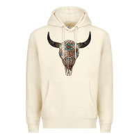 Sandshell Leopard Bull Skull Premium Hoodie - Jasminsmagicworld