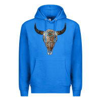 True Royal Leopard Bull Skull Premium Hoodie - Jasminsmagicworld