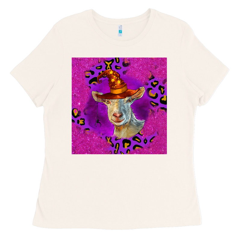 Halloween Saanen Goat Ladies Tee by LillyAllenDesigns | Teevron
